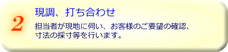2現調、打ち合わせ